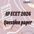 AP ECET Question Paper 2025: Download Previous Year Papers PDF